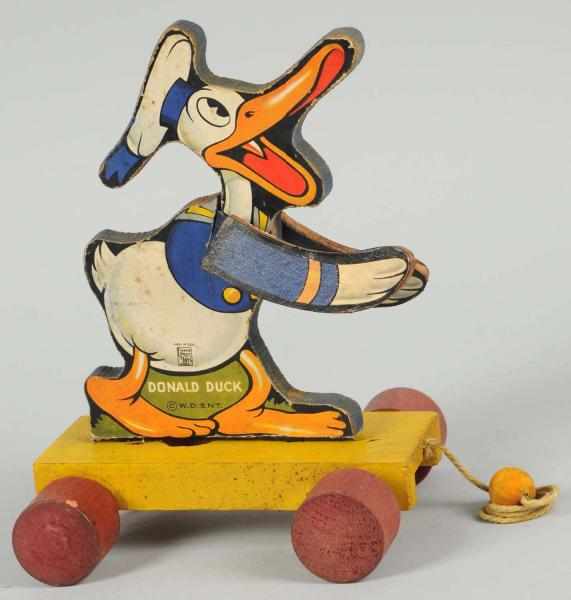 Appraisal: Walt Disney Fisher Price Donald Duck Pull Toy American Marked