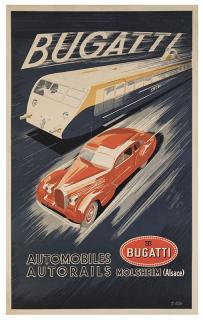 Appraisal: Geri R Bugatti Strasbourg A Michel ca Action-packed depiction of