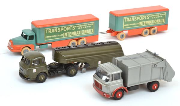 Appraisal: THREE UNBOXED MODELS INCLUDING JRD UNIC LAUTARET 'INTERNATIONAL TRANSPORT' -