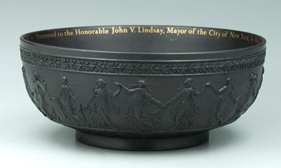 Appraisal: Lindsay presentation Wedgwood bowl relief decoration with dancing classical figures