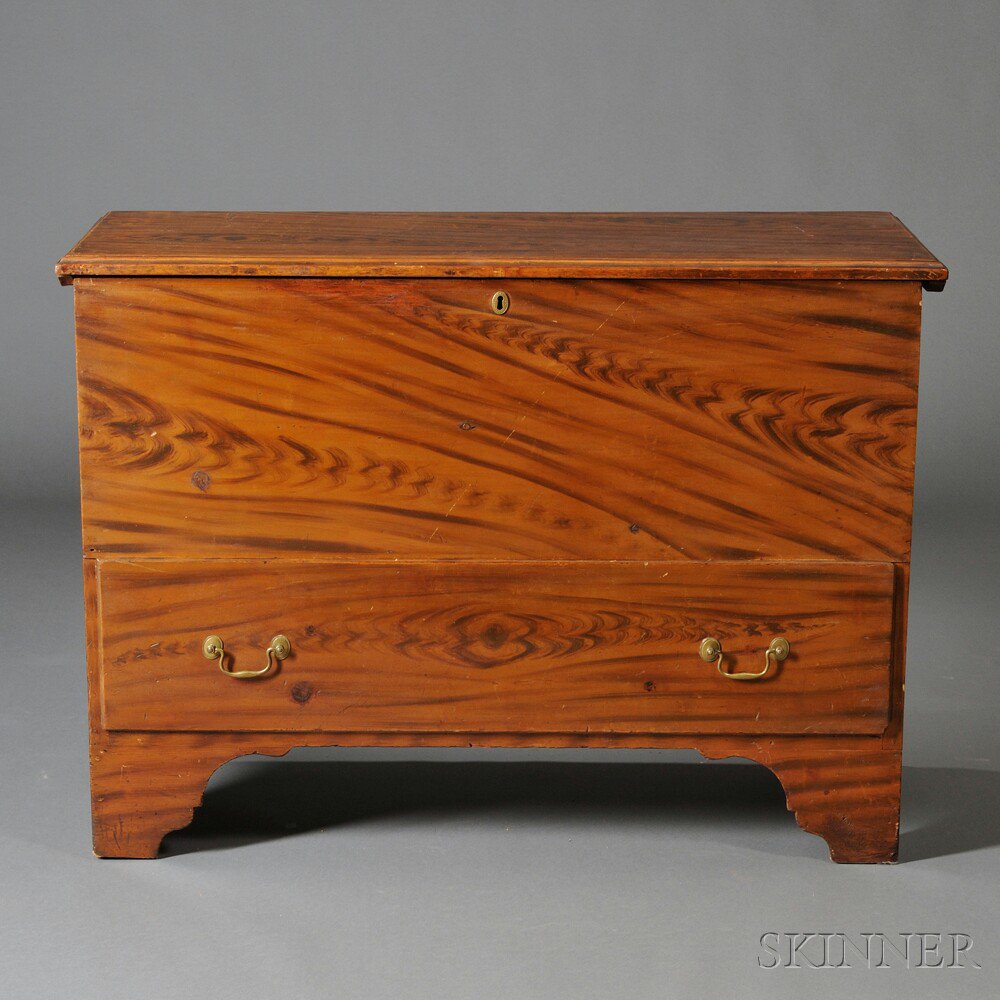 Appraisal: Grain-painted Pine Chest over Drawer New Hampshire c - the