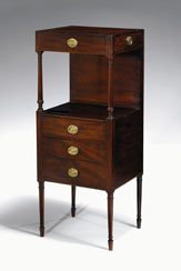 Appraisal: Late George III mahogany and rosewood etagere early th century