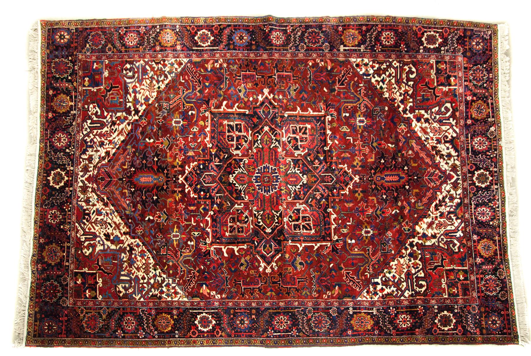 Appraisal: ORIENTAL RUG Second half- th century Room size Heriz with