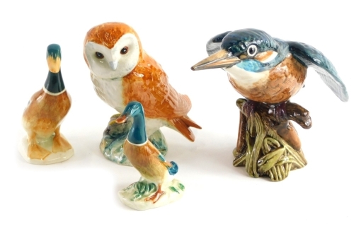 Appraisal: Various Beswick birds kingfisher cm high duck - F another