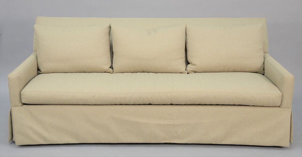 Appraisal: Custom upholstered sleeper sofa lg Estate of Marilyn Ware Strasburg