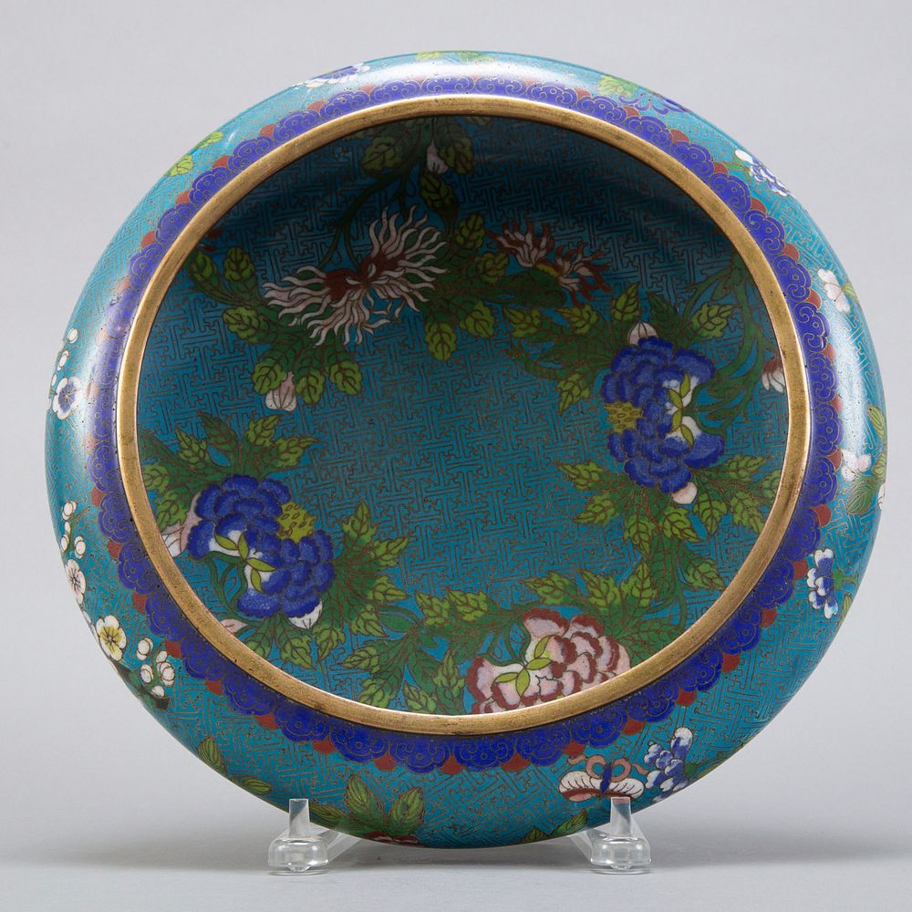 Appraisal: th c Chinese Cloisonne Brush Washer A striking th c