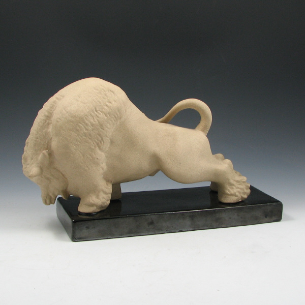 Appraisal: Uncommon Royal Haeger charging bull in sandpaper glaze on a