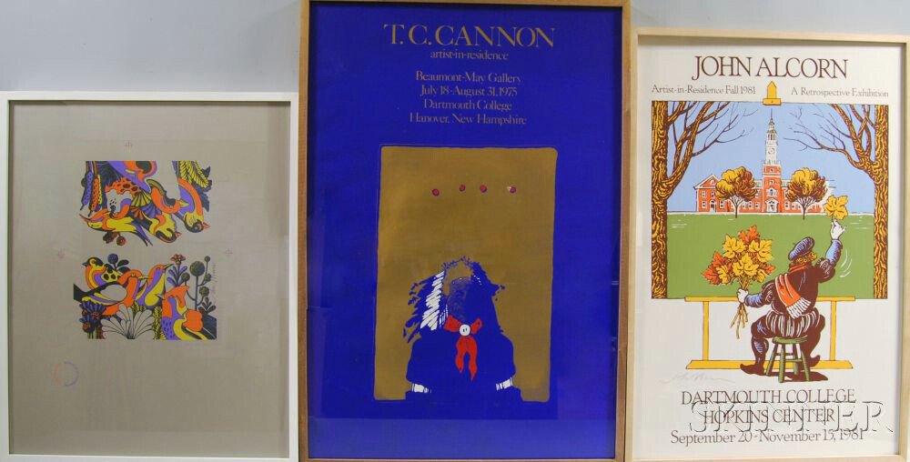 Appraisal: Collection of Gallery Exhibition Posters including Gyorgy Kepes Jack Tworkov