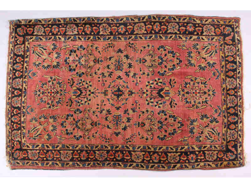 Appraisal: Estate Sarouk Area Rug Early th c brick field with