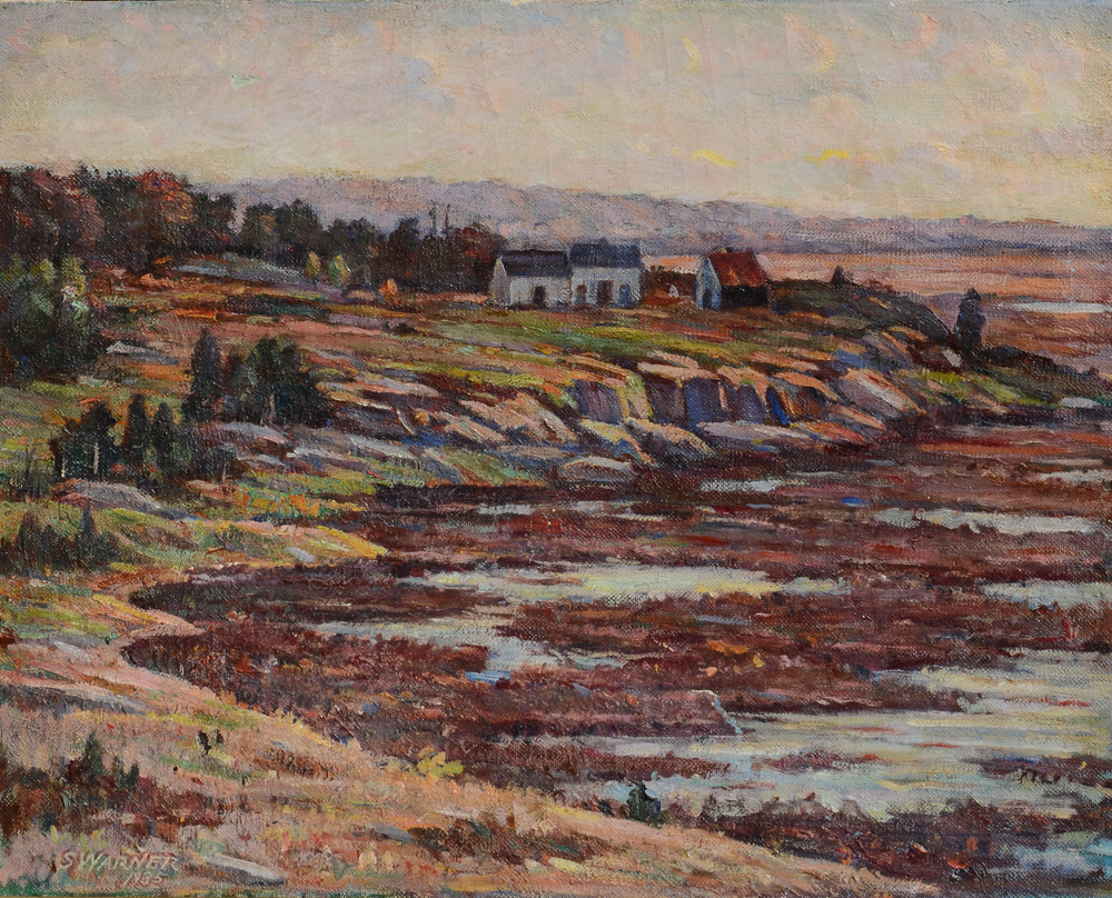 Appraisal: WARNER Samuel American th C ''Cranberry Bog Cape Cod'' Oil