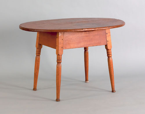 Appraisal: New England pine and butternut tavern table early th c