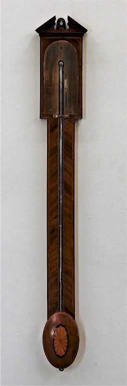 Appraisal: C Balthazar Knie Inlaid Mahogany Barometer Scotland Circa Balthazar Knie