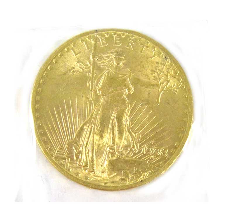 Appraisal: U S GOLD COIN St Gaudens type -D