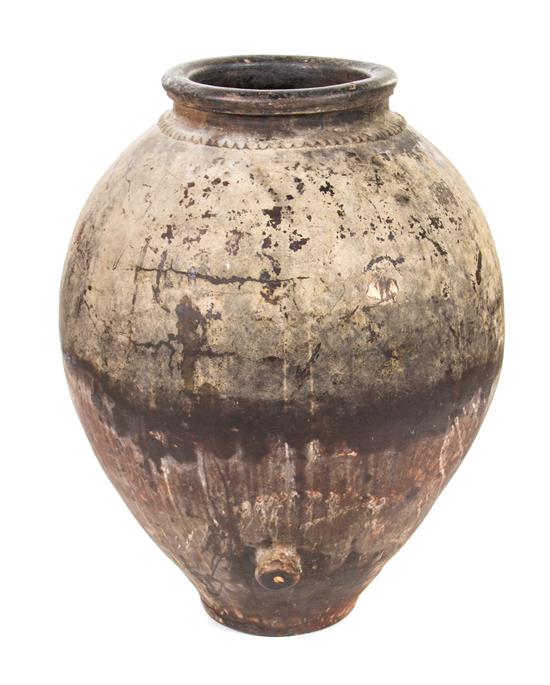 Appraisal: Sale Lot An Amphora Storage Jar of ovoid form with