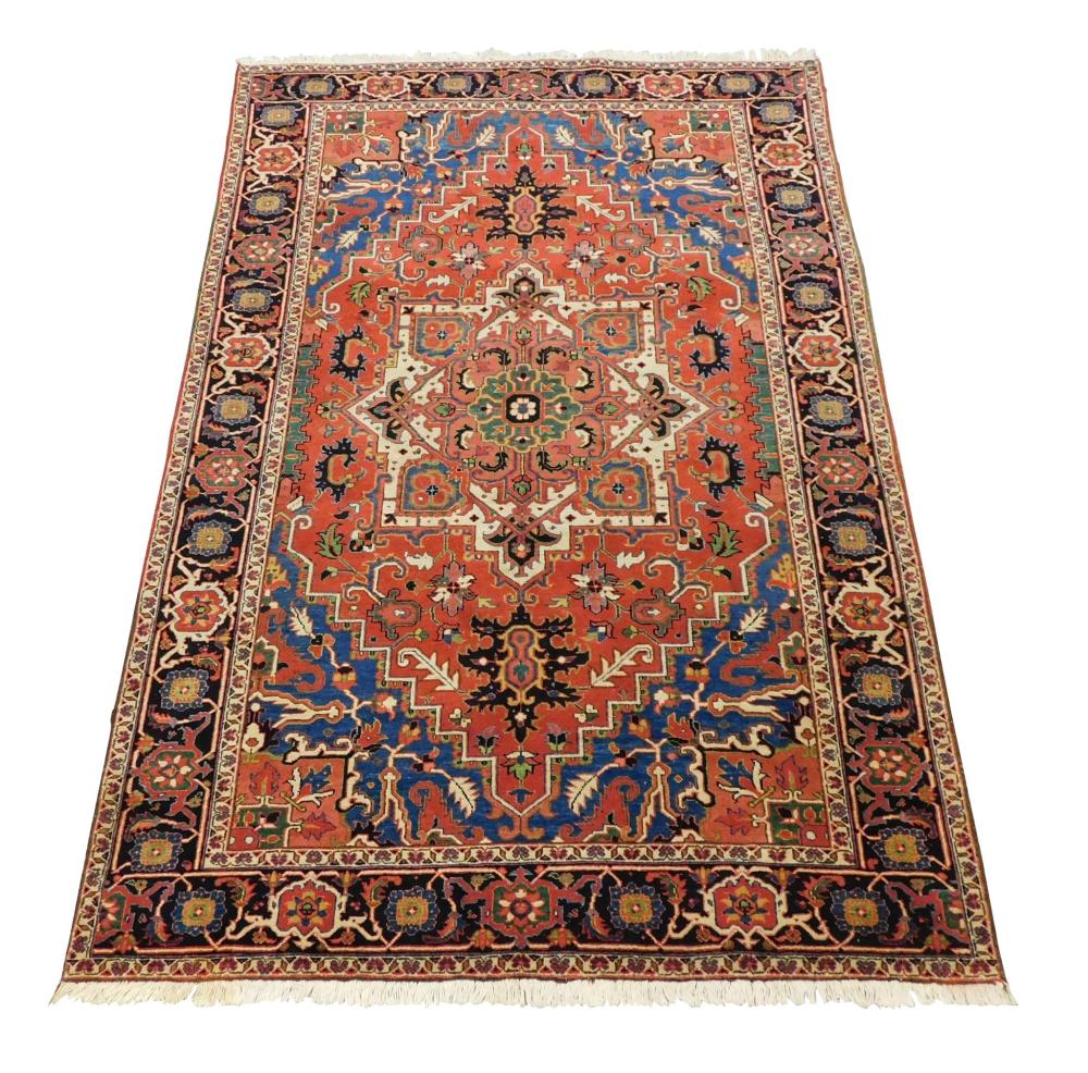 Appraisal: RUG Antique style Persian Heriz ' x ' hand-made wool