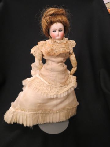 Appraisal: French Type Fashion Doll bisque head kid body period clothing