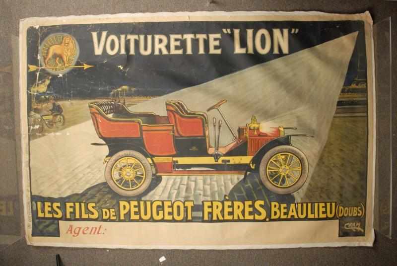 Appraisal: Lot of French Posters Mounted on Linen Description Circa Both