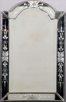 Appraisal: Pair of Venetian Glass Mirrors x in