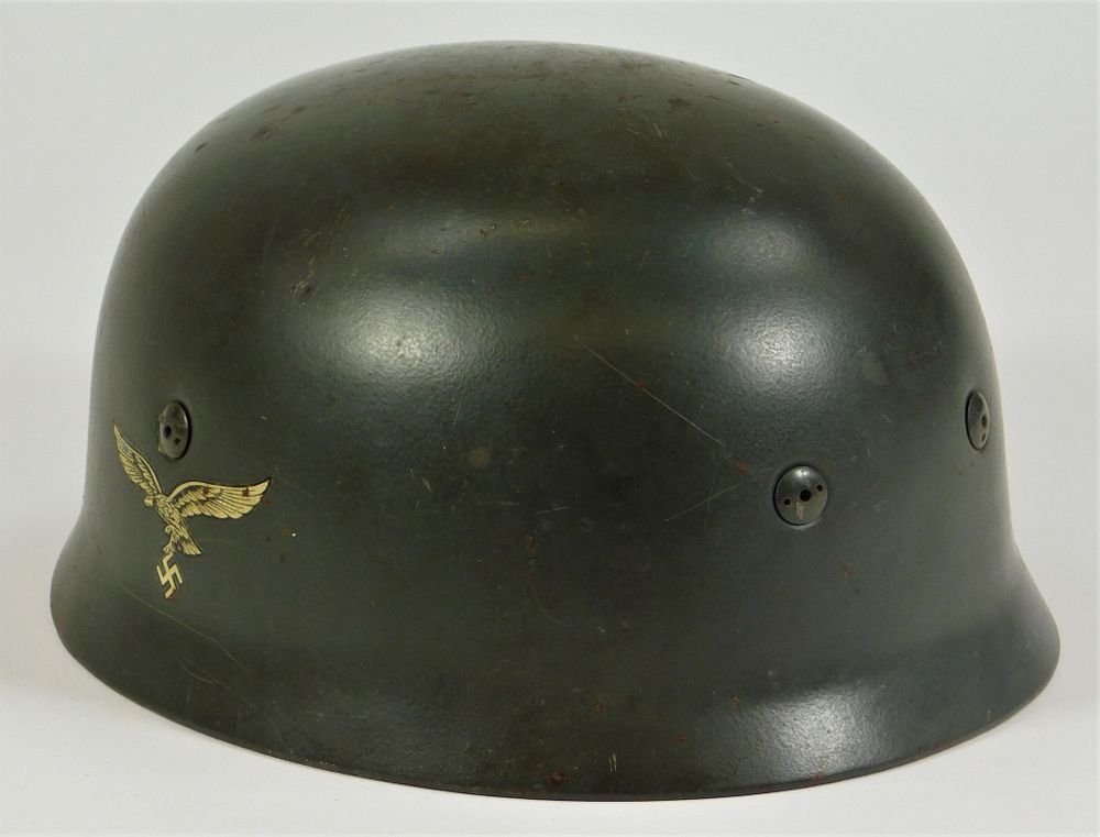 Appraisal: German Model Double Decal Paratrooper Helmet Germany C - Field