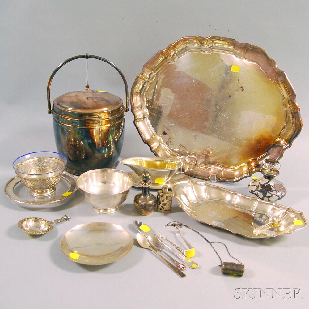 Appraisal: Group of Miscellaneous Silver and Silver-plated Items including a Reed