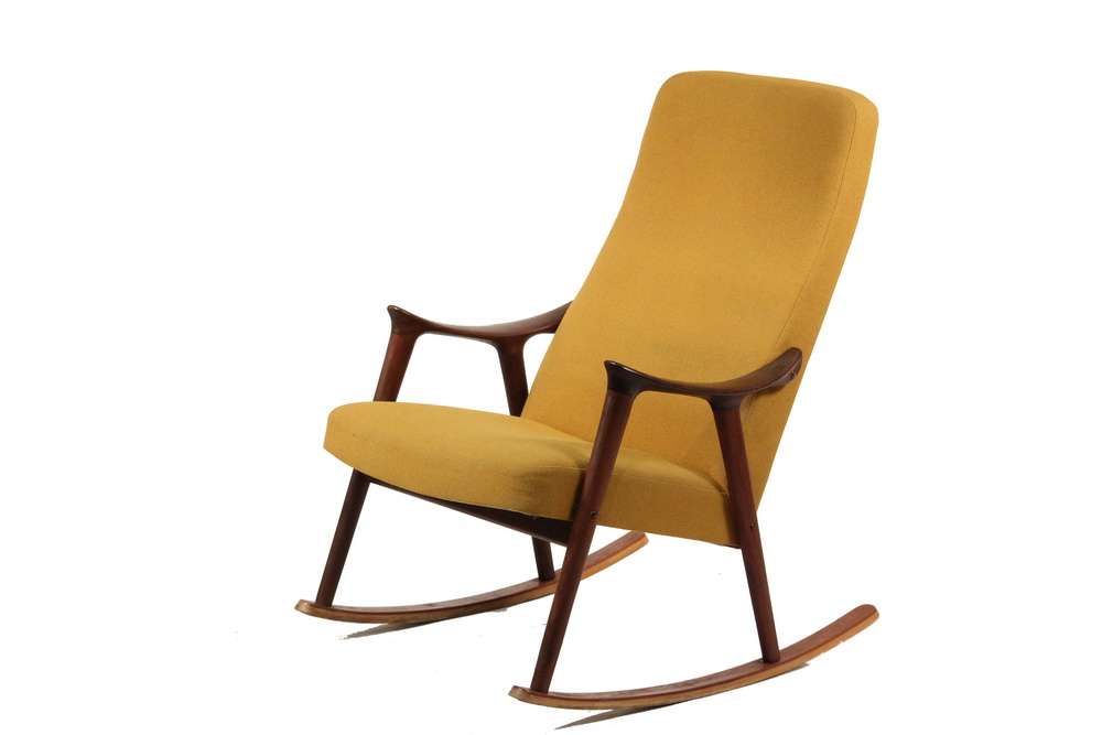 Appraisal: DANISH MODERN ROCKING CHAIR - Ingmar Relling Mid-Century Design made