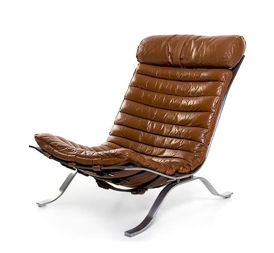 Appraisal: Arne Norell Swedish - Ari Lounge Chair Norell Sweden Arne