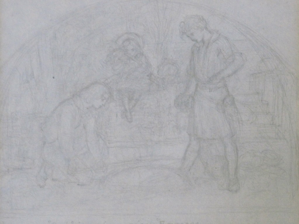 Appraisal: SIR JOSEPH NOEL PATON RSA - Pencil study 'As those