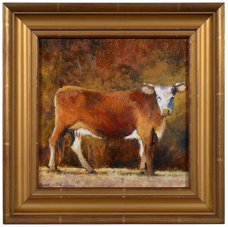 Appraisal: Mark Horton North Carolina b Brown Cow signed lower left