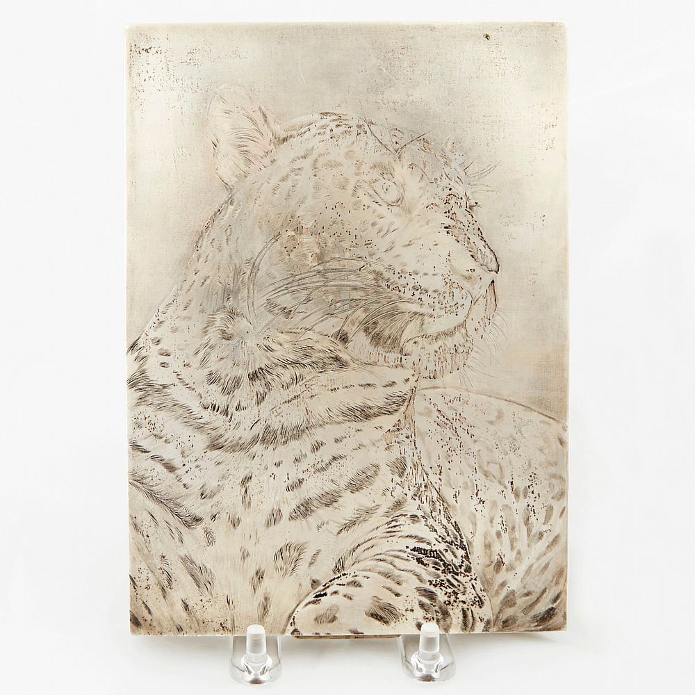 Appraisal: Mario Buccellati Silver Tiger Cigarette Box Mario Buccellati Italy silver