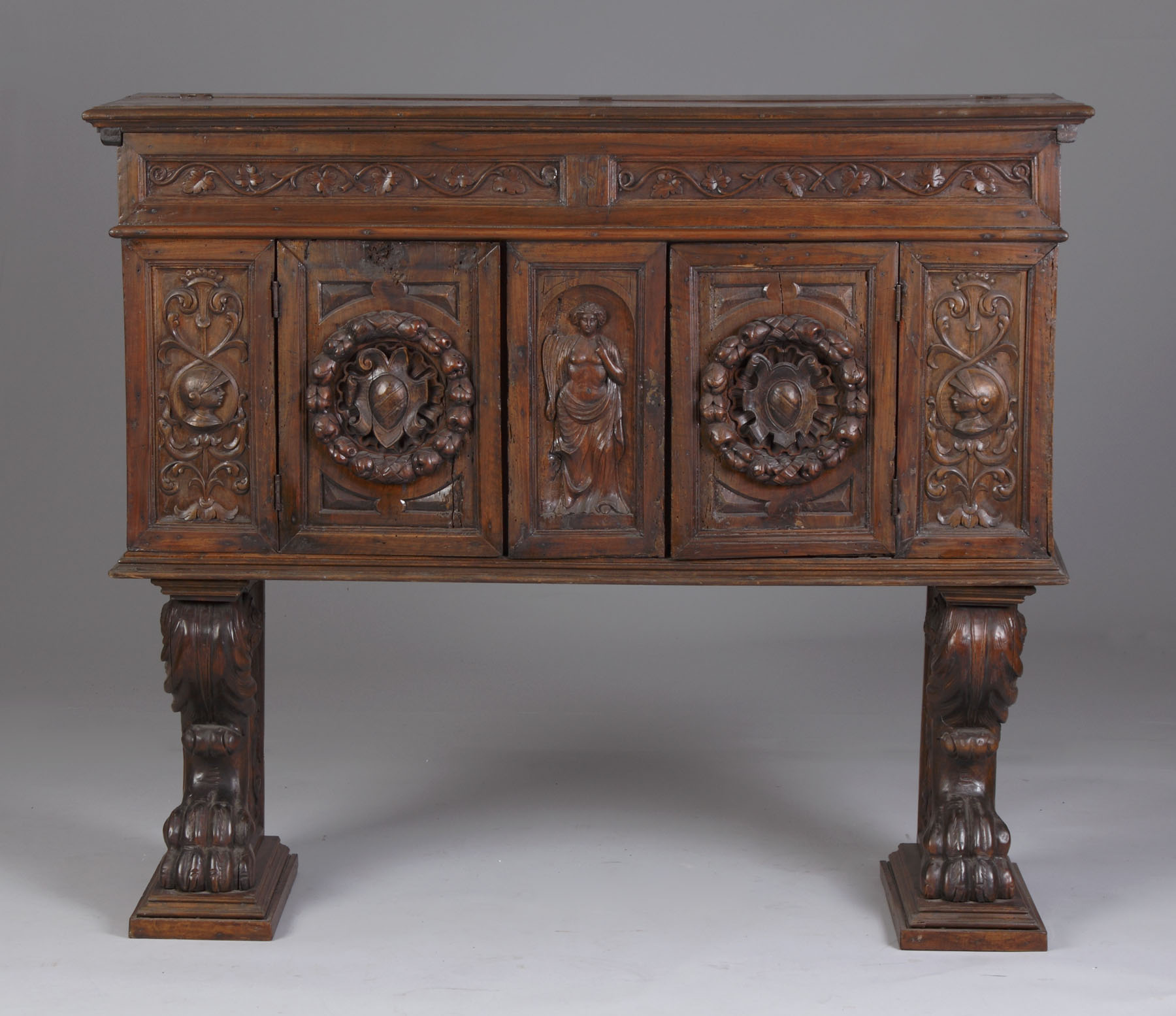 Appraisal: Early Italian Walnut Casson th th Cent Base of a