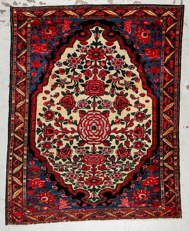 Appraisal: Antique Baktiari Rug Persia ' '' x ' '' Antique