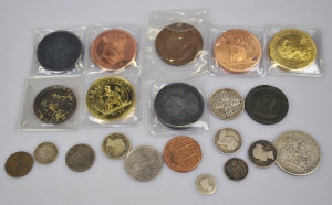 Appraisal: A small selection of Georgian and later silver and copper