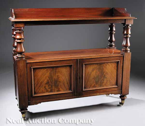 Appraisal: An English Mahogany Server in the Regency Taste mid- th