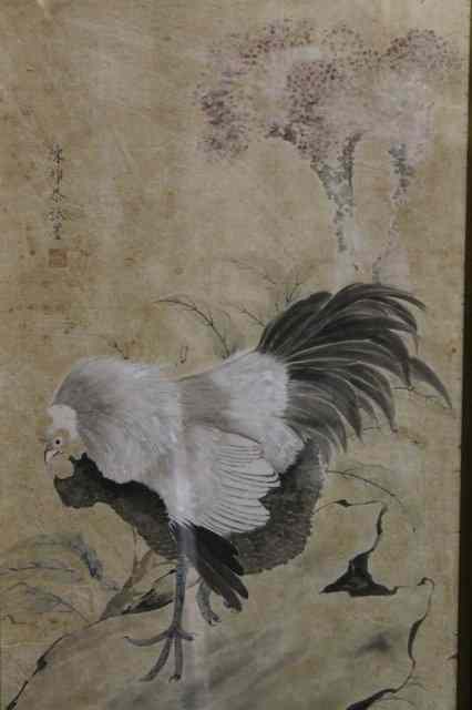 Appraisal: th Century Chinese SchoolA pair of studies showing a hen