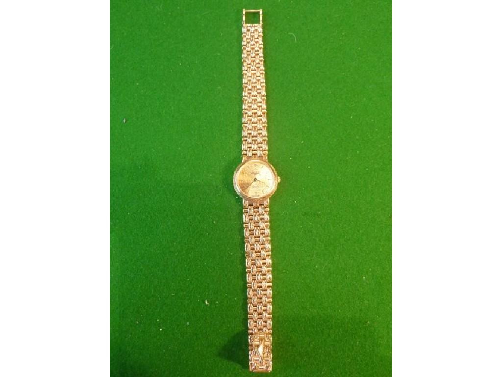 Appraisal: A lady's ct yellow gold quartz wrist watch by Longines