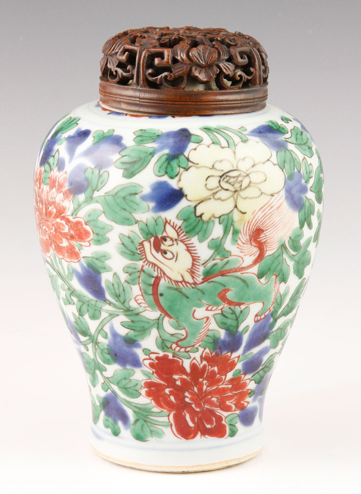 Appraisal: - th C Famille Rose Vase Qing Dynasty famille rose