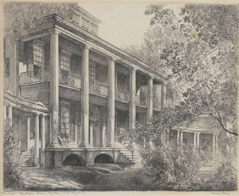 Appraisal: Edenton Etching by Louis Orr - etching on wove paper