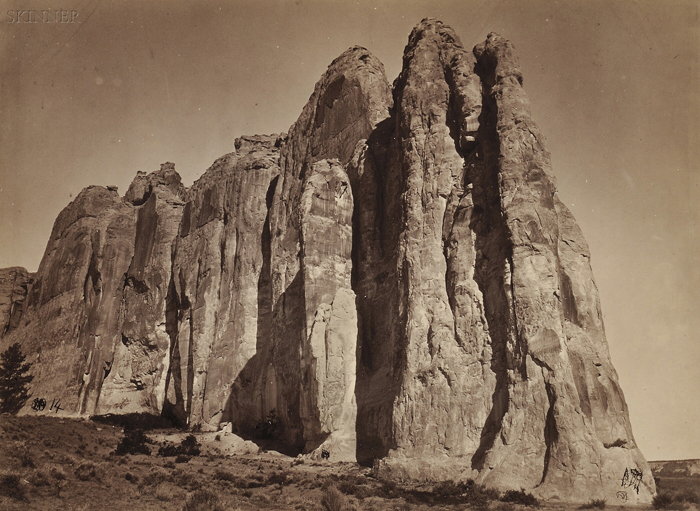 Appraisal: Timothy H O'Sullivan American - South Side of Inscription Rock