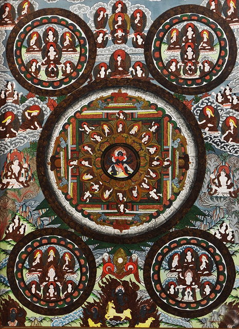 Appraisal: A TIBETAN THANKA th Century cm x cm