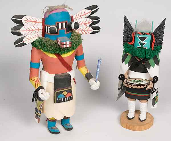 Appraisal: Hopi Katsinas lot of including Crow Mother by Robert Seechom