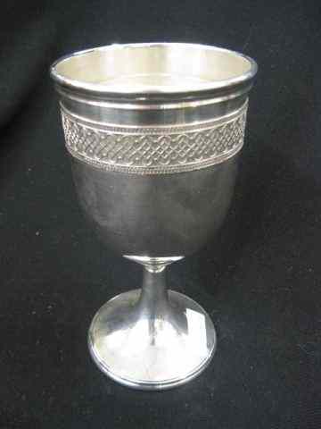 Appraisal: Gorham Sterling Silver Goblet ornate band pedestal base model grams