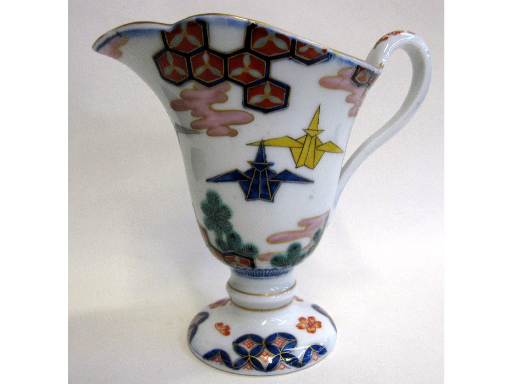 Appraisal: Oriental style jug decorated with origami birds