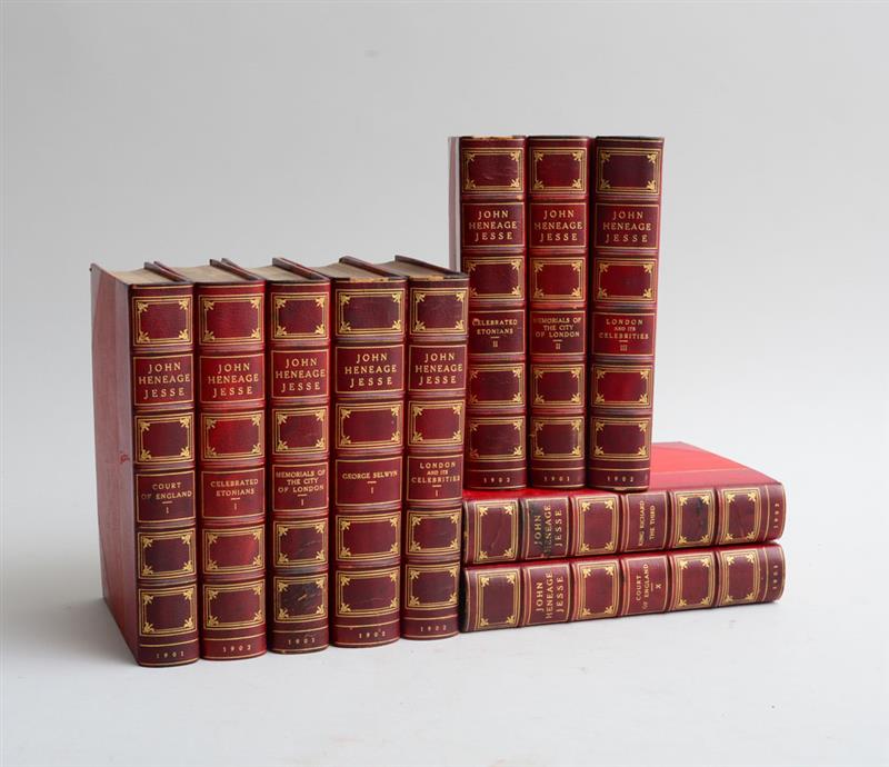 Appraisal: JESSE JOHN HENEAGE MEMOIRS OF THE COURT OF ENGLAND volumes