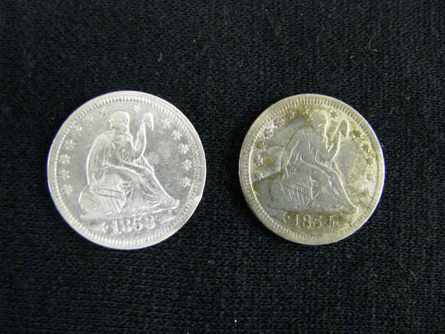 Appraisal: Seated Liberty Quartes F VF