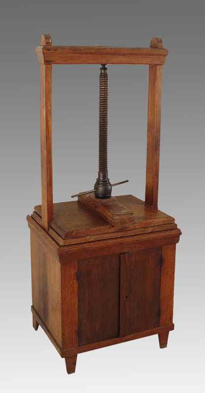 Appraisal: TURN OF THE CENTURY OAK BOOK PRESS '' h x