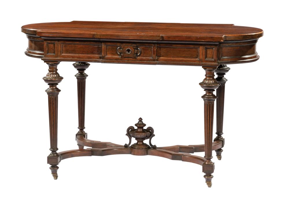 Appraisal: American Renaissance Rosewood Center Table mid-to-late th c shaped oblong