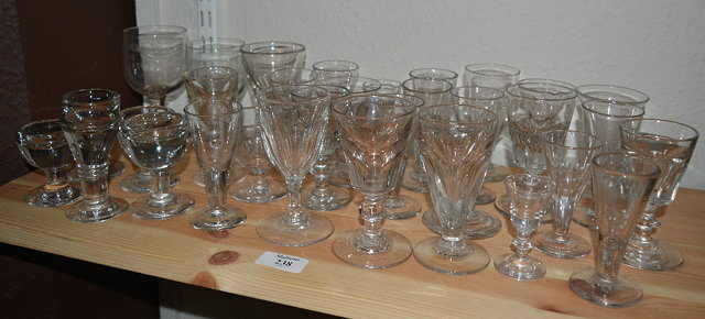 Appraisal: A large collection of various glasses th Centuryincluding toasting and