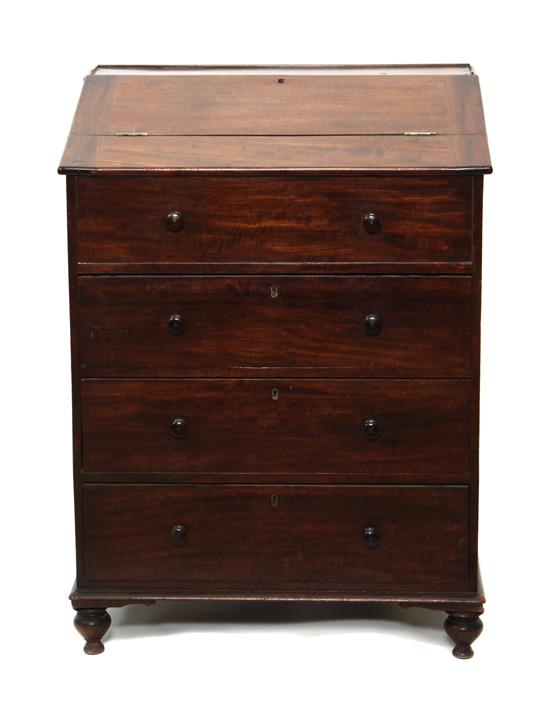 Appraisal: Sale Lot A William IV Slope Top Desk having a