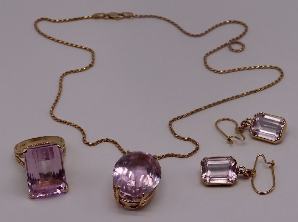 Appraisal: JEWELRY kt Gold Jewelry Grouping Includes a kt yellow gold