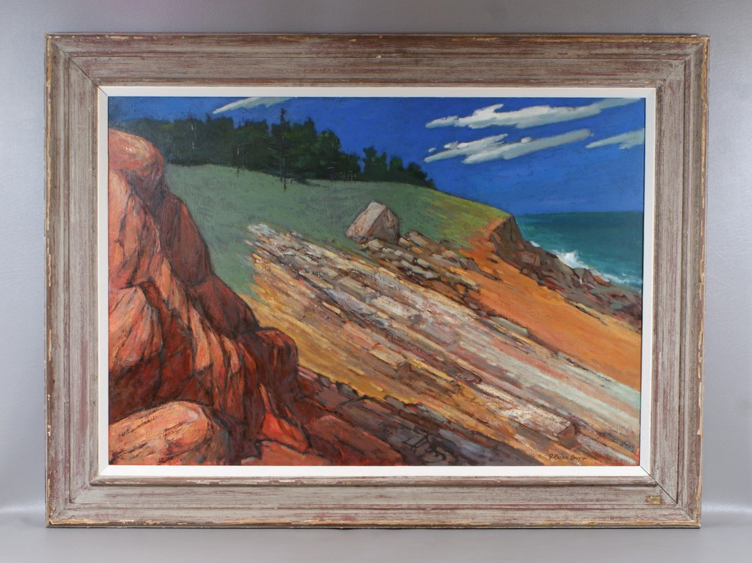 Appraisal: G Ralph Smith American PA - O masonite X Pemaquid